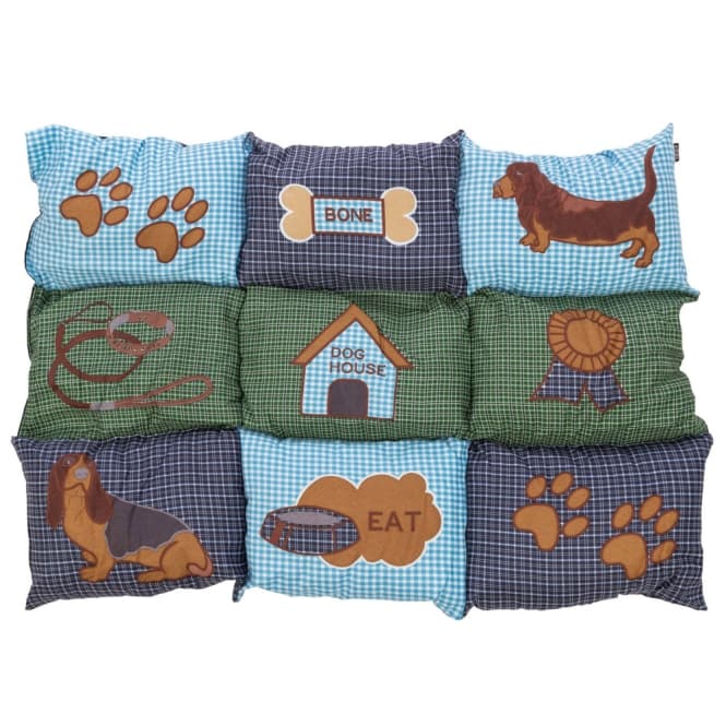 Trixie Patchwork-Decke - Blå/Grön, 80 x 55 cm bild 2
