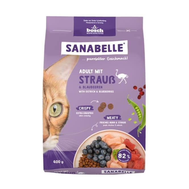 Sanabelle vuxen med Strauß - 400 g