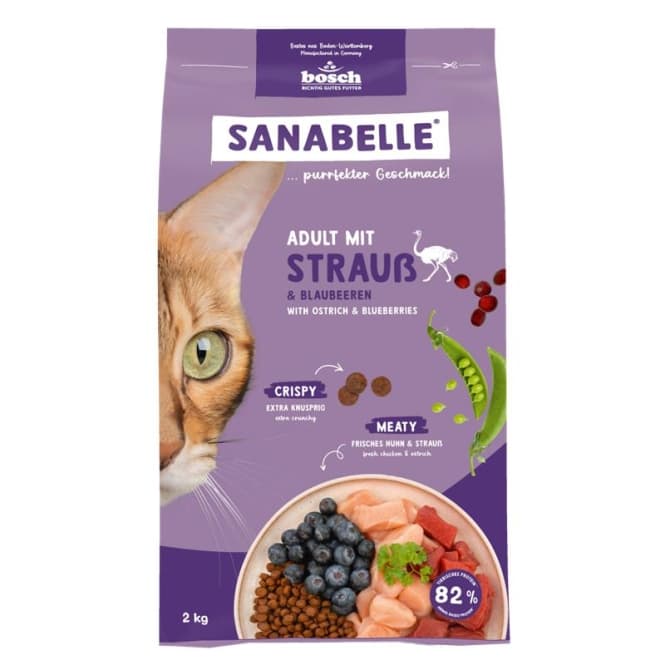 Sanabelle vuxen med Strauß - 2 kg