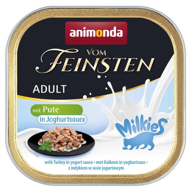 Animonda av finaste sort Milkies kalkon in Joghurtsauce 100g