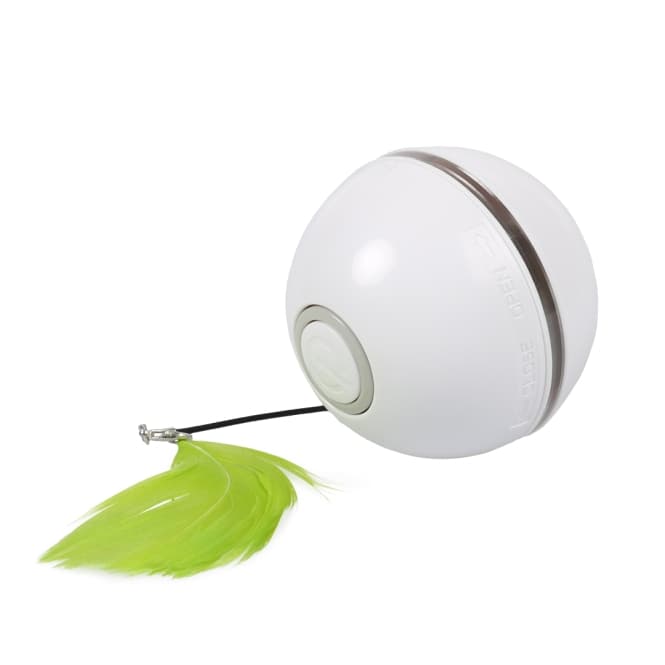 EBI Cat Toy Ball Chaser - vit/grön