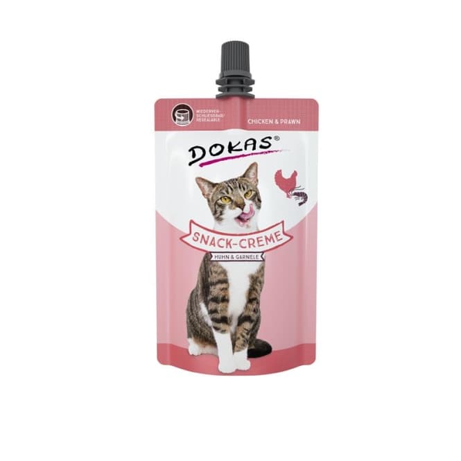 Dokas Cat godbitar-Creme Huhn & Garnele 90g