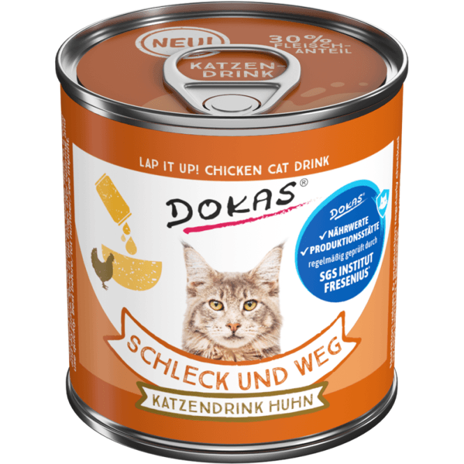 Dokas Cat godbitar Schleck+weg Katzendrink Huhn 100g