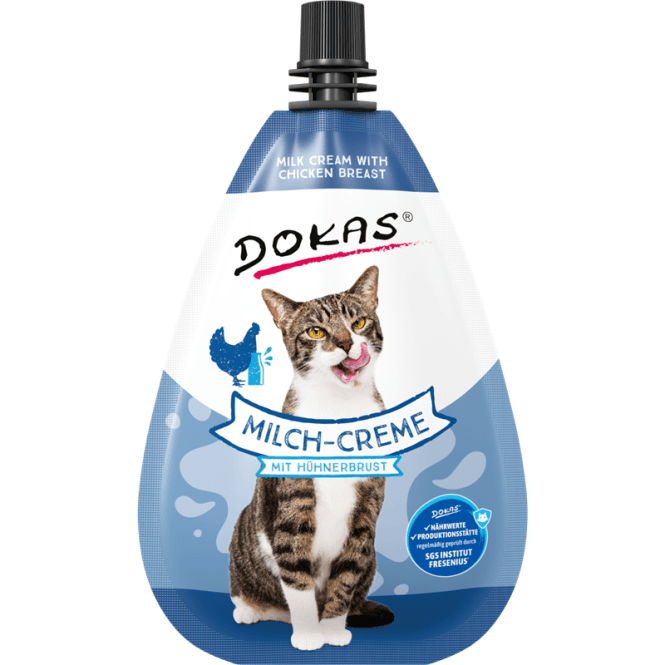 Dokas Cat godbitar Milch-Creme med Hühnerbrust 80g