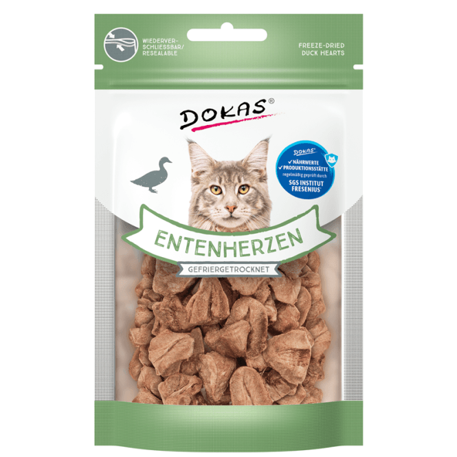 Dokas Cat godbitar Entenherzen gefriergetrocknet 15g