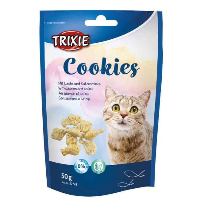 Trixie Cookies med Lachs och Katzenminze- 50g