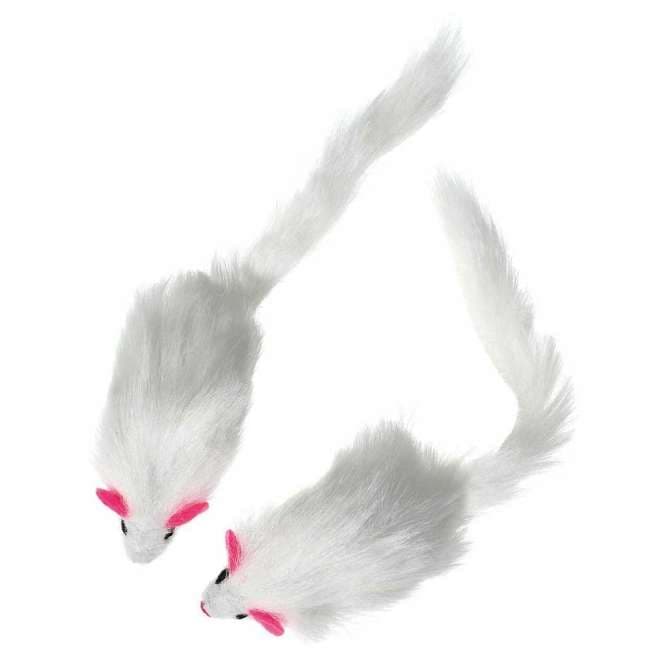 Karlie Flamingo Plüschmäuse med Rassel - 2 st