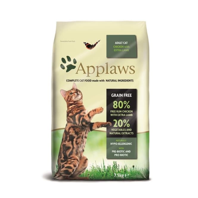 Applaws Cat Torrfoder Hühnchen med lamm - 7,5 kg