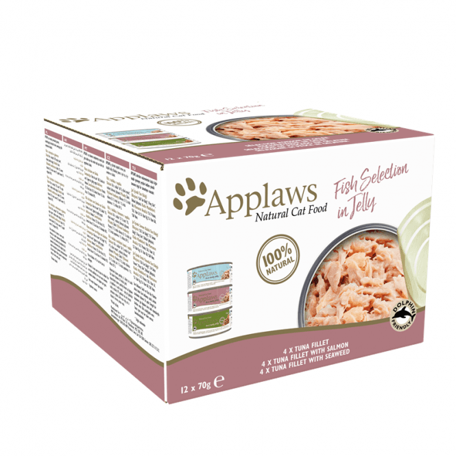 Applaws Cat MP fisk urval i gelé 12x70g