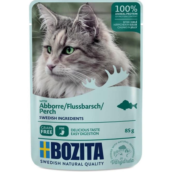 Bozita påse bitar i gelé med Flussbarsch 85g
