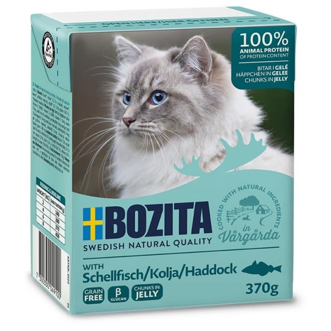 Bozita Cat Tetra Recard bitar i gelé Schellfisch 370g